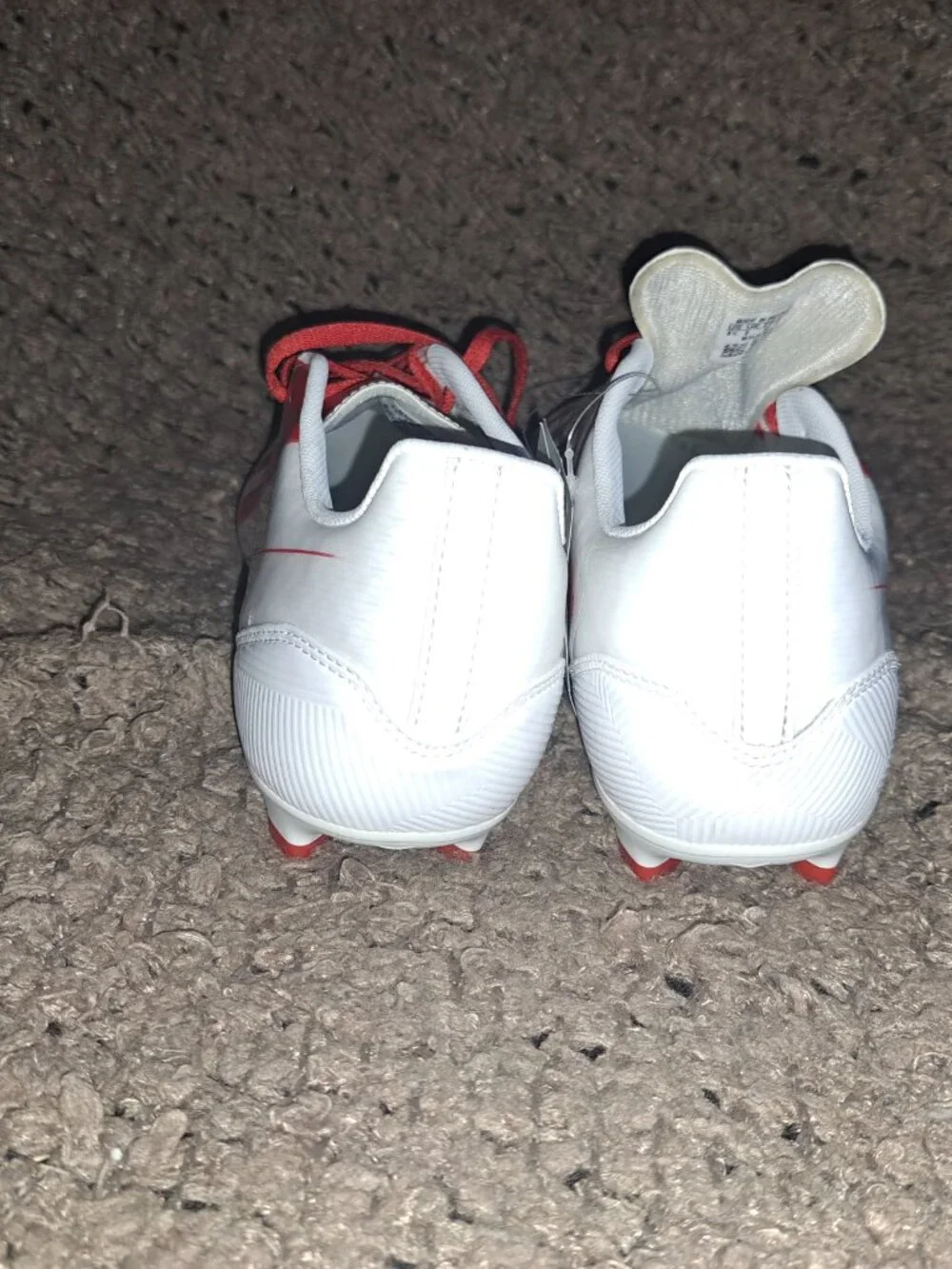 ADIDAS-F10 TRX FG Messi Soccer Cleats-White/Red/Black-Sz 8.5-NEW/NO BOX